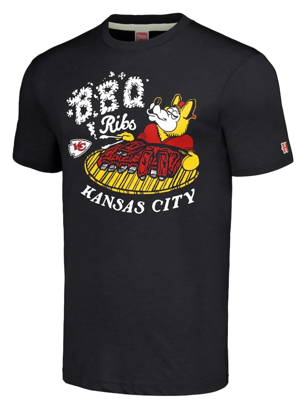 HOMAGE Black Kansas City BBQ Ribs Graphic Tee